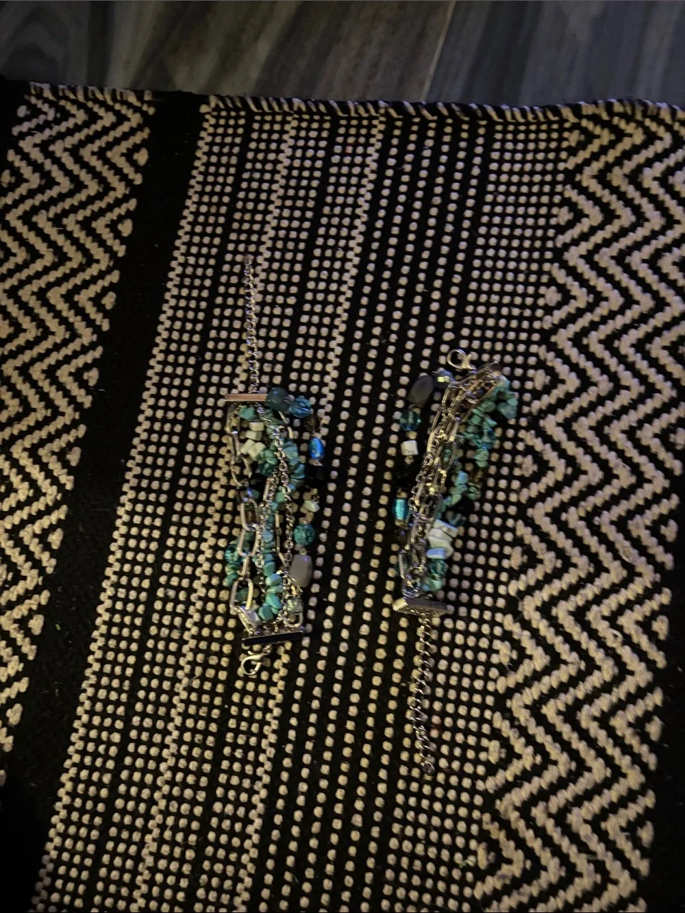 Turquoise Seed Bead Face Mask Lanyard - Women Accessories